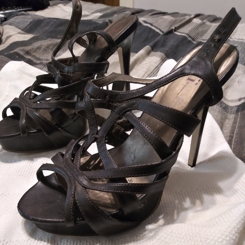 Sexy strappy open toe high heel Stilettos